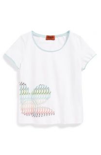 Missoni Embroidered Daisy Short Sleeve Top (Toddler Girls, Little Girls & Big Girls)
