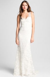 Nicole Miller Brooke Sleeveless Lace Trumpet Gown