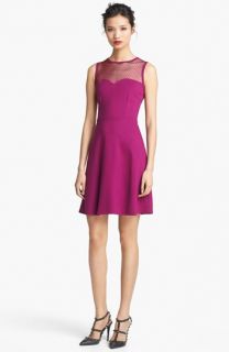 RED Valentino Lace Detail Jersey Dress