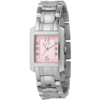 Fossil Women's ES2121 Dress Pink Dial Stainless Steel Watch Fossil Watches