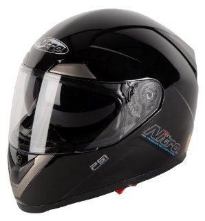 Nitro PSi Sidewinder Full Face Helmet (Gloss Black, Large) Automotive