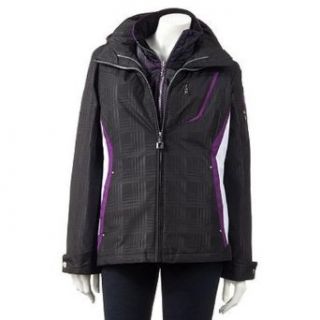 ZeroXposur 4 in 1 System Winter Snow Jacket C94070 Women's Large   Grey & Purple Clothing
