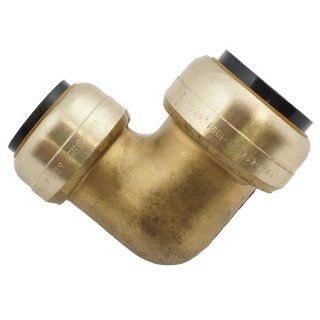Elkhart Products 10155537 TecTite Low Lead 207 R Series 1/2 Inch by 3/8 Inch Copper by Copper Push Fit Elbow   Pipe Fittings  