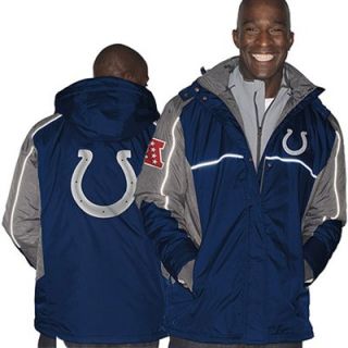 Indianapolis Colts Frozen Tundra Systems Jacket   Royal Blue/Gray