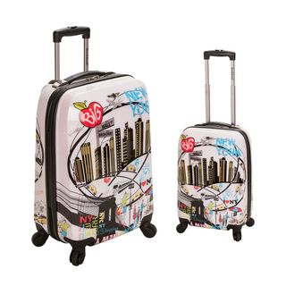 Rockland New York 2 piece Lightweight Hardside Spinner Luggage Set Rockland Two piece Sets