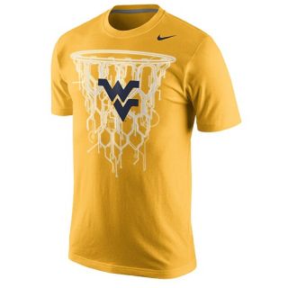 Nike College Net T Shirt   Mens   Basketball   Clothing   West Virginia Mountaineers   University Gold
