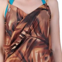 Brown Saress Women's Casual Beach Wrap Dress Saress Cover Ups & Sarongs