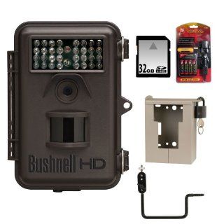 Bushnell Trophy Cam HD 8MP Game Camera Black Brown Case Night Vision FS2 Clam Pack + Accessory Kit  Hunting Game Cameras  Sports & Outdoors