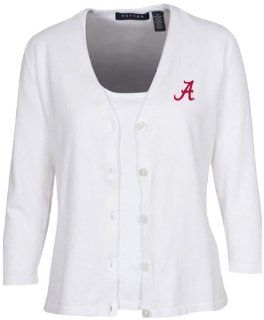 NCAA Alabama Crimson Tide Women's' Golf Sweater Set, White, Large Sports & Outdoors