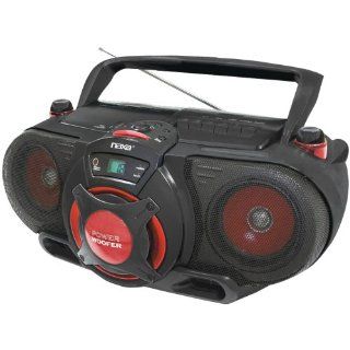 Naxa Portable /CD AM/FM Stereo Radio Cassette Player/Recorder with Subwoofer and USB Input  Players & Accessories
