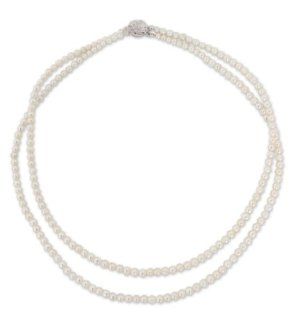 Cultured pearl strand necklace. 'Snowflake Halo'   Pearl Strand Necklace Jewelry