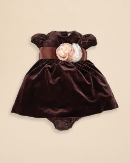 Ralph Lauren Childrenswear Infant Girls' Velvet Dress   Sizes 3 9 Months's