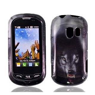 LG Extravert Vn271 An271 Un271 Accessory   black wolf Hard Case Proctor Cover + Free Lf Stylus Pen Cell Phones & Accessories