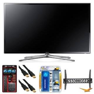Samsung UN60F6300 60" 120hz 1080p WiFi LED Slim Smart HDTV Wall Mount Bundle   Includes HDTV, Adjustable TV Wall Mount, Surge Protector Power Kit (270 joules protection), 2 6 ft High Speed 3D Ready 120hz Ready 1080p HDMI Cables, and TV Screen Cleaning