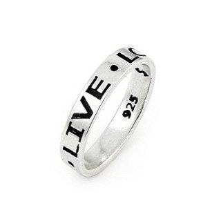 Inspirational Live Love Laugh Band Jewelry