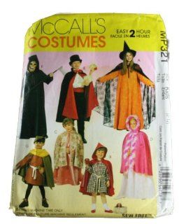 McCalls 21 Sewing Pattern Children, Boys, Girls Cape and Tunic Costumes Size 2 12