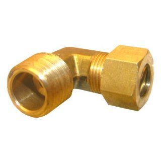 LASCO 17 6949 1/2 Inch Compression by 1/2 Inch Male Pipe Thread Brass 90 Degree Ell/Elbow