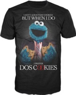 Sesame Street Cookie Monster Dos Cookies Mens T shirt 2XL Clothing