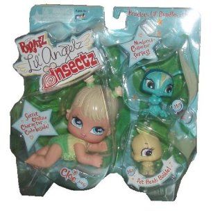 Bratz Lil' Angels Insectz Numbered Collector Series 3 Pack Set with 1 Bratz Lil Angelz Cloe (# 345), Yellow Beetle (# 352) and Caterpillar (# 359) Toys & Games
