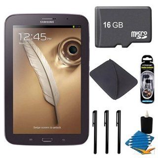 Samsung 8" Galaxy Note 8.0 16GB Brown Tablet 16GB Bundle   Includes tablet, 16GB Micro SD Memory Card, Universal 7 8.5" Neoprene Case, Noise Isolation In Ear Audio Earbuds, 3 Universal Touch Screen Stylus Pens with Pocket Clip, 3pc. Lens Cleaning