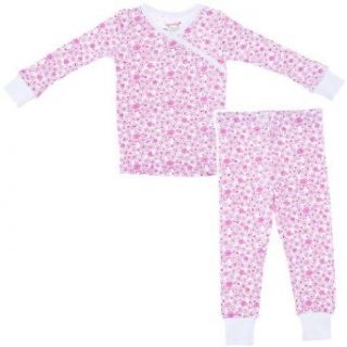 Agabang Pink Floral Organic Cotton Pajamas for Toddlers and Girls 4T Clothing
