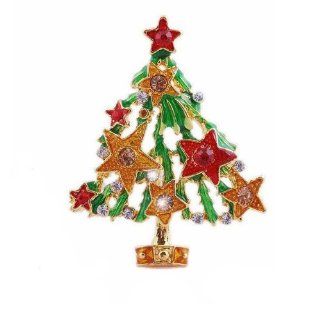 Colorful Christmas Tree Brooch Jewelry