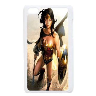 Wonder Woman Hard Plastic Ipod Touch 4 Case Back Protecter Cover COCaseP 1 Cell Phones & Accessories