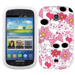 Samsung Galaxy Stellar Pink Skulls Bows Hard Case Phone Cover Cell Phones & Accessories