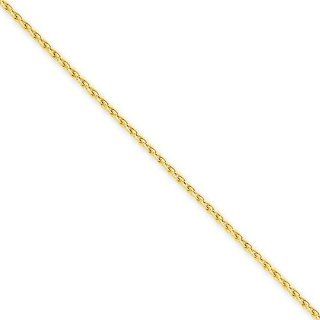 14k Yellow Gold Round Wheat Chain Necklace Length24.00 Inches 1.50mm Wide Weight 6.22 Grams Jewelry