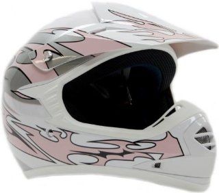 Youth Kids Offroad Helmet DOT Motocross ATV Dirt Bike MX Motorcycle Pink 394   Small Automotive