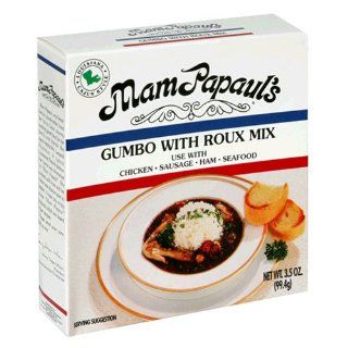 Mam Papaul's Gumbo with Roux and Bisque Mix, 3.5 Ounce Boxes (Pack of 6) Grocery & Gourmet Food