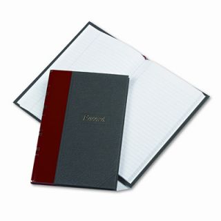 PEASE Record/Account Book, Black/Red Cover, 144 Pages, 7 7/8 x 5 1/4