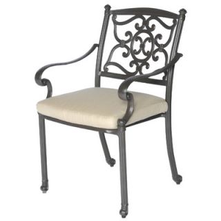 meadow decor kingston dining arm chair with cushion