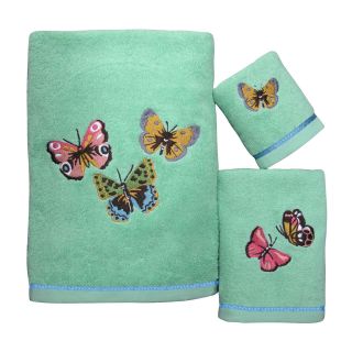 Essential Home Tahka Butterfly Wastebasket   Bed & Bath   Shower Curtains & Accessories   Bath Accessories