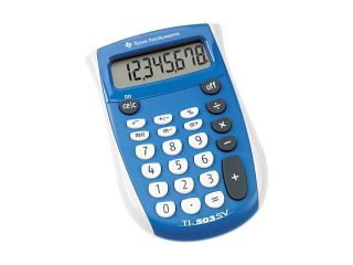 TI 503SV Pocket Calculator, 8 Digit LCD