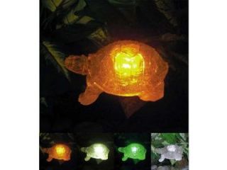 Polyresin Outdoor Garden Landscape Solar Light Color Changing LED Turtle