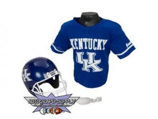 Kentucky Wildcats NCAA Football Helmet and Jersey Set