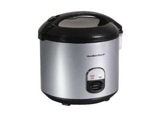 Hamilton Beach 37539 Black/Stainless Steel Digital Simplicity 6 Cups  (Uncooked)12 Cups (Cooked) Rice Cooker/Steamer 