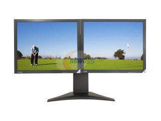 DoubleSight DS 1900S Black 19" 8ms Widescreen Dual LCD Monitor 300 cd/m2 700:1