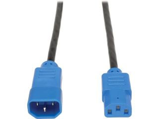 Tripp Lite 4 ft. 18 AWG Power Cord (IEC 320 C14 to IEC 320 C13) with Blue Connectors