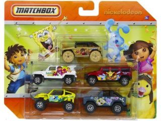 Matchbox Nickelodeon   Dora, Blue's Clues, Wonder Pets, Diego and Sponge Bob 5 P