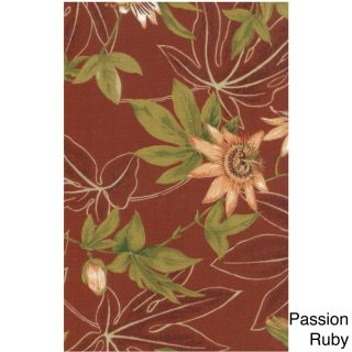 Blazing Needles Print 19 inch Square Spun Poly Outdoor Cushions (set Of 2)