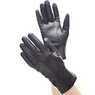 Isotoner Womens Black Leather Thinsulate lined Gloves