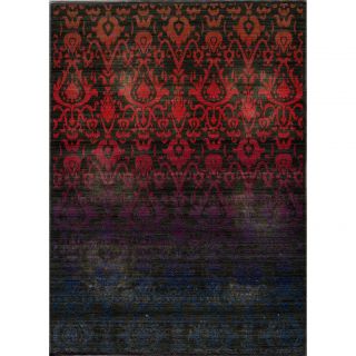 Ikat Fire Multi Wool Rug (311 X 511)