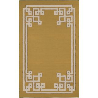 Beth Lacefield Hand woven Addai Reversible Split Pea Wool Rug (8 X 11)