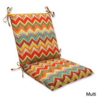 Pillow Perfect Outdoor Tamarama Squared Corners Chair Cushion (100 percent Spun PolyesterFill material 100 percent Polyester FiberSuitable for indoor/outdoor use. Collection TamaramaColor Options Meadow, or MultiClosure Sewn Seam ClosureEdging Knife 
