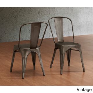 Tabouret Bistro Steel Side Chairs (set Of 2)
