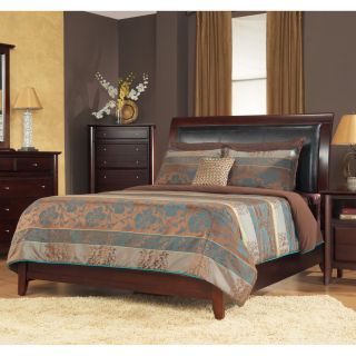 Padded Synthetic Leather Queen size Sleigh Bed
