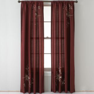 Alesandra Rod Pocket Curtain Panel, Cinnabar