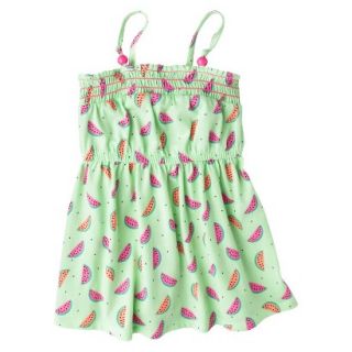 Circo Infant Toddler Girls Smocked Top Watermelon Sun Dress   Mellow Green 4T